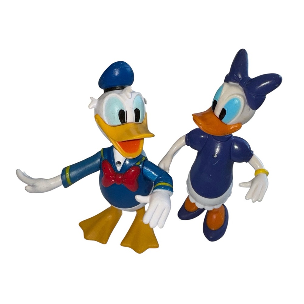 Vintage Donald & Daisy Duck Collectible Figures